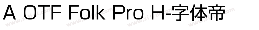 A OTF Folk Pro H字体转换